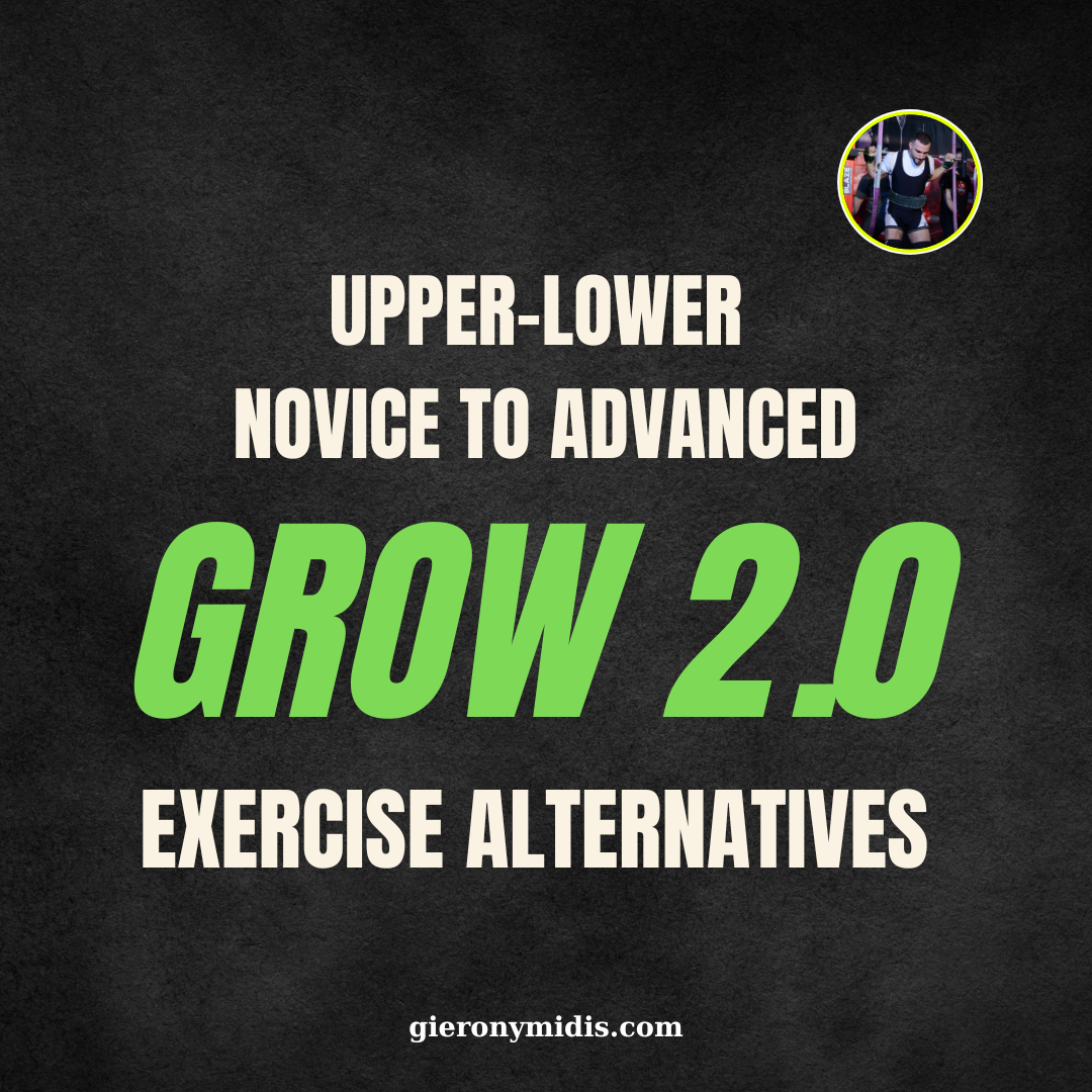 [GYM] NOVICE TO ADVANCED : UPPER-LOWER 8-WEEK PROGRAM
